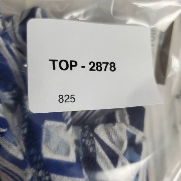 Cato Blue Geometric Print Sleeveless Tank Top Women’s XL - Picture 6 of 6